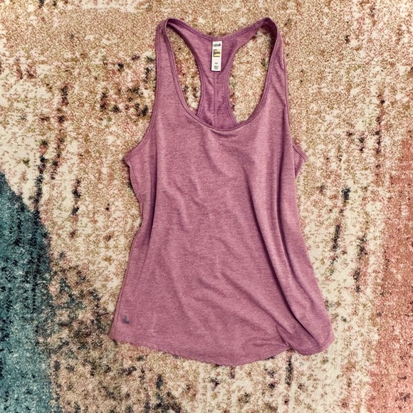 LOLË || Racerback Fitness Tank in Heathered Vintage Purple - SZ S/P - Picture 6 of 6